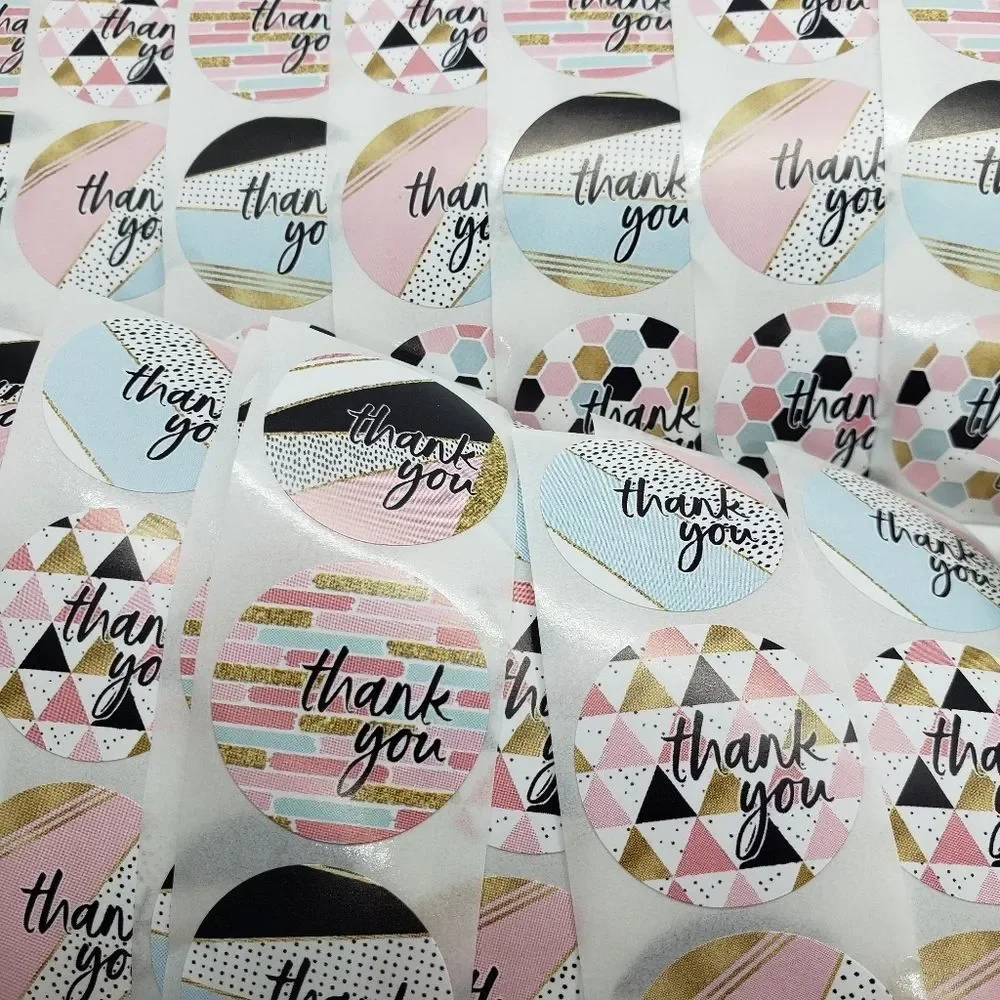 8/$20 100ct Thank You Stickers Round 1
